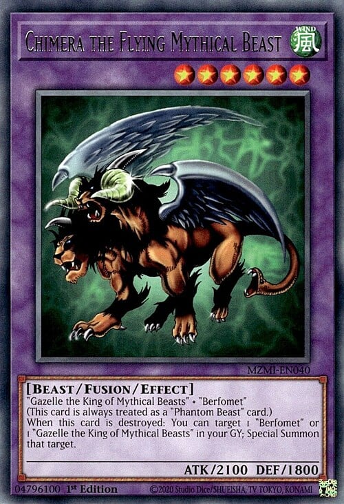 Chimera the Flying Mythical Beast Card Front