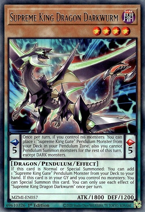 Re Supremo Drago Oscurowurm Card Front