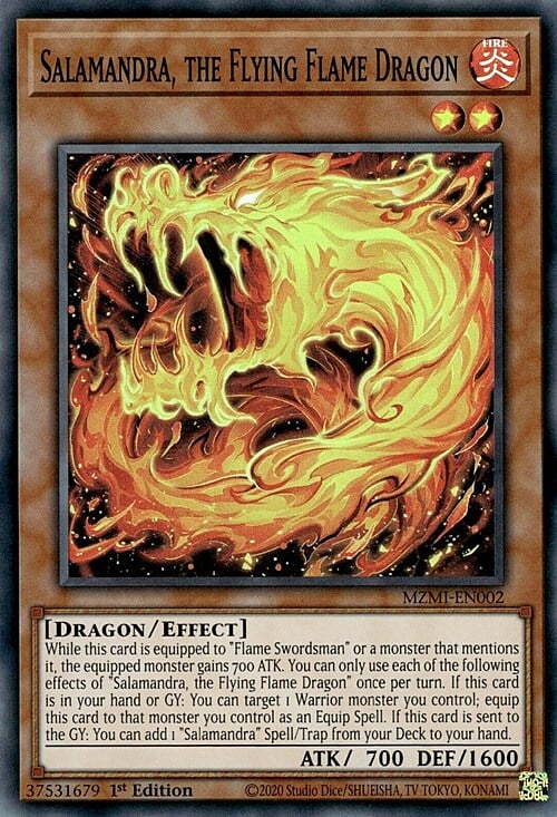 Salamandra, the Flying Flame Dragon Card Front