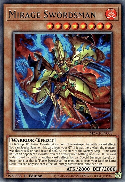 Mirage Swordsman Card Front