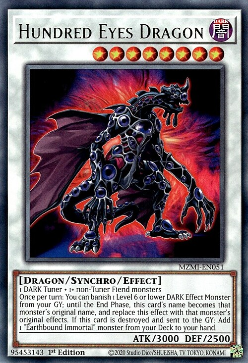 Hundred Eyes Dragon Card Front