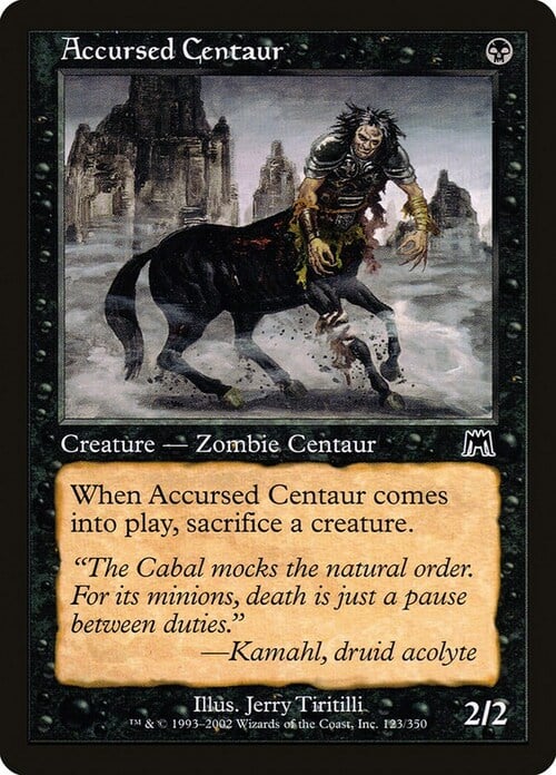 Accursed Centaur Card Front