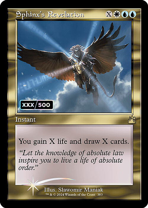 Sphinx's Revelation Card Front