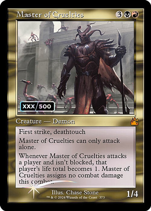 Master of Cruelties Card Front