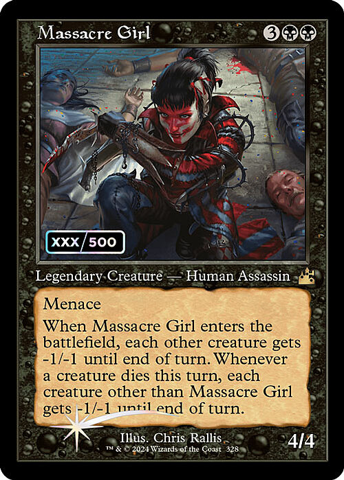 Massacre Girl Card Front