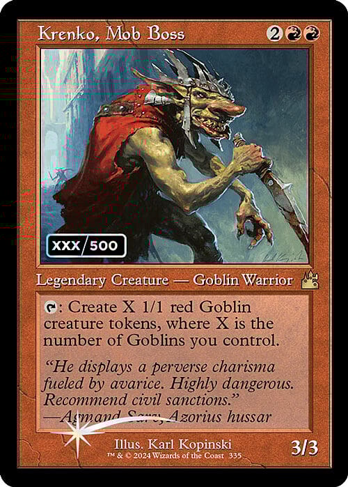 Krenko, Mob Boss Card Front