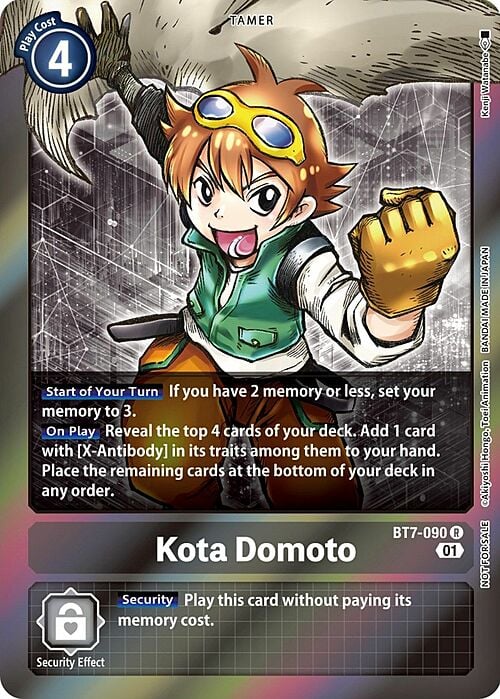Kota Domoto Card Front