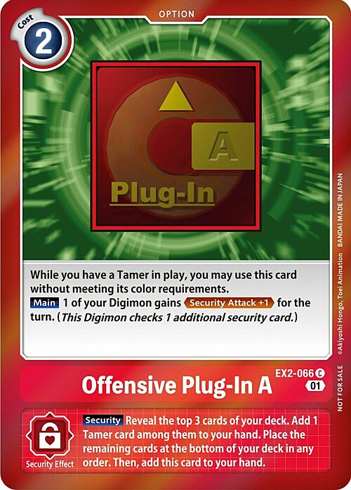 Offensive Plug-In A Card Front
