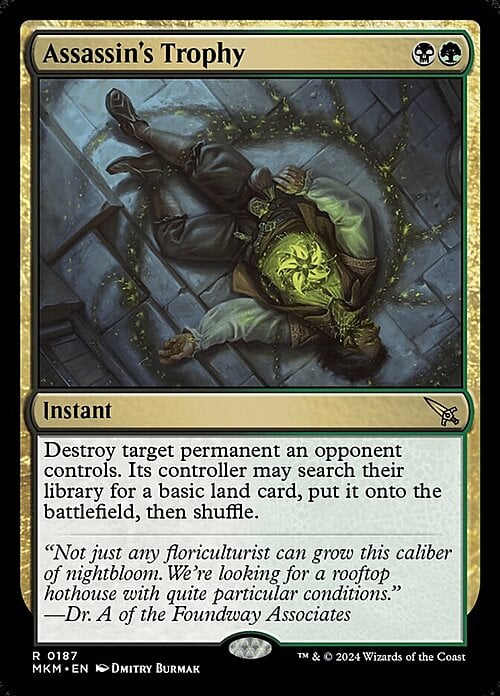 Assassin's Trophy Card Front