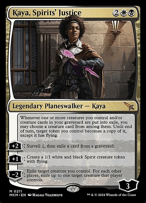 Kaya, Giustizia degli Spiriti Card Front