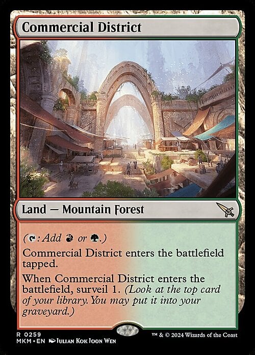 Commercial District Card Front