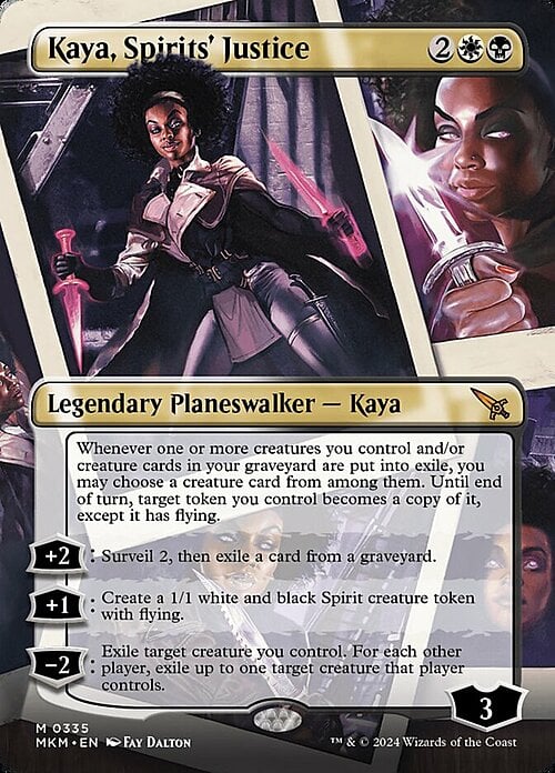Kaya, Spirits' Justice Card Front