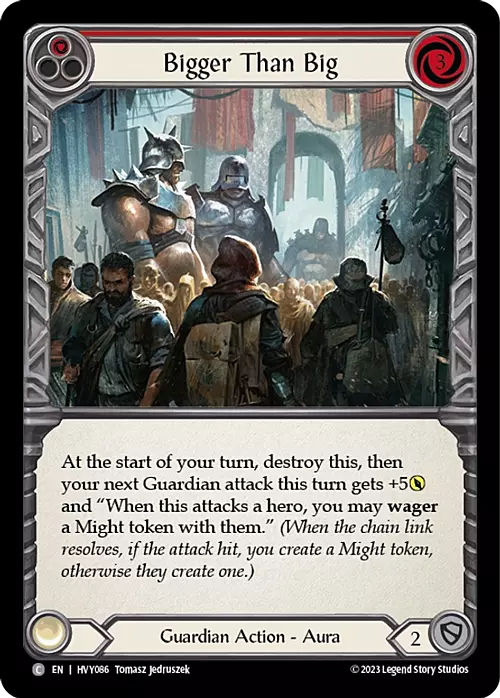 Bigger Than Big - Red Card Front