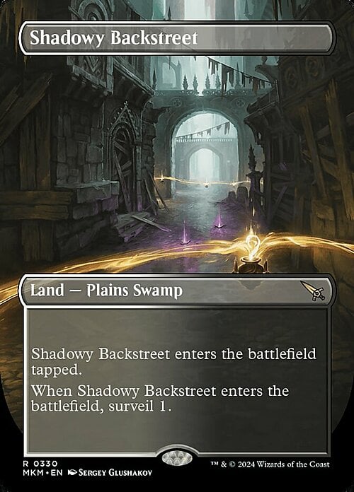 Shadowy Backstreet Card Front