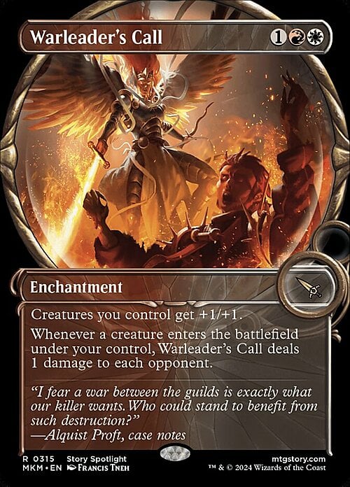 Warleader's Call Card Front