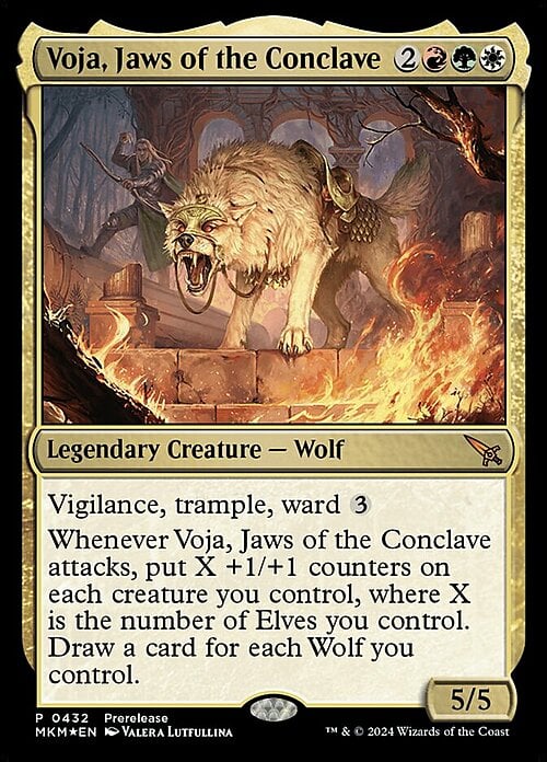 Voja, Jaws of the Conclave Card Front