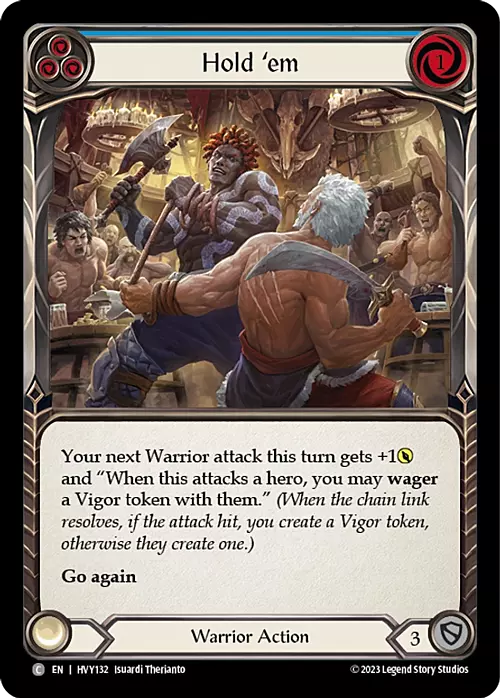 Hold 'em - Blue Card Front