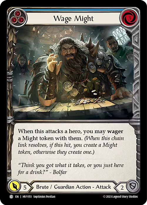 Wage Might - Blue Frente