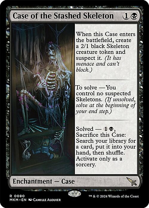 Case of the Stashed Skeleton Card Front