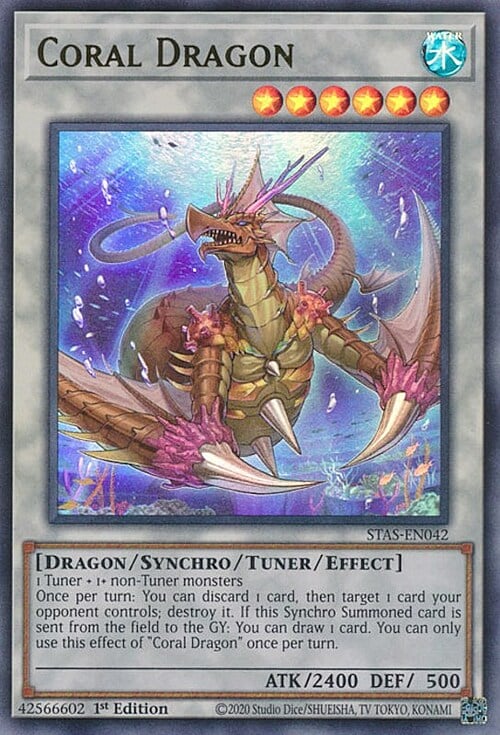 Coral Dragon Card Front