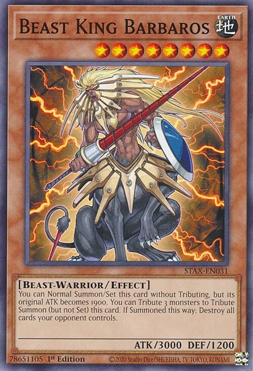 Beast King Barbaros Card Front