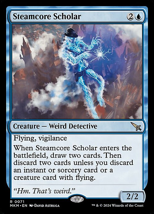 Steamcore Scholar Card Front