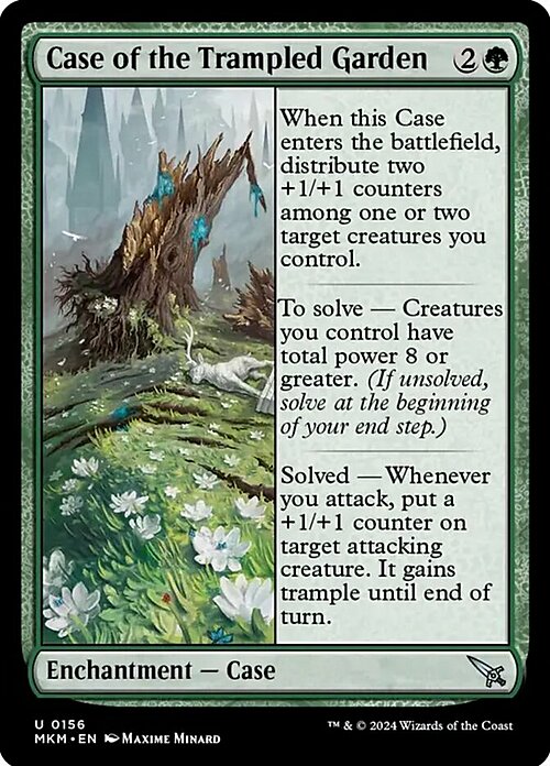 Case of the Trampled Garden Card Front