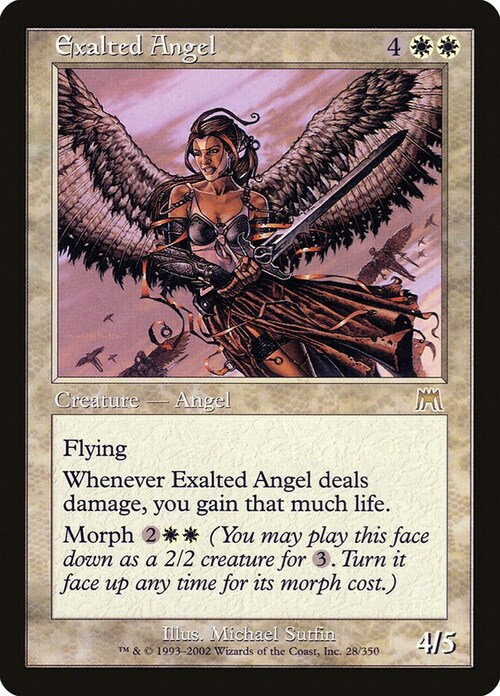 Exalted Angel Card Front