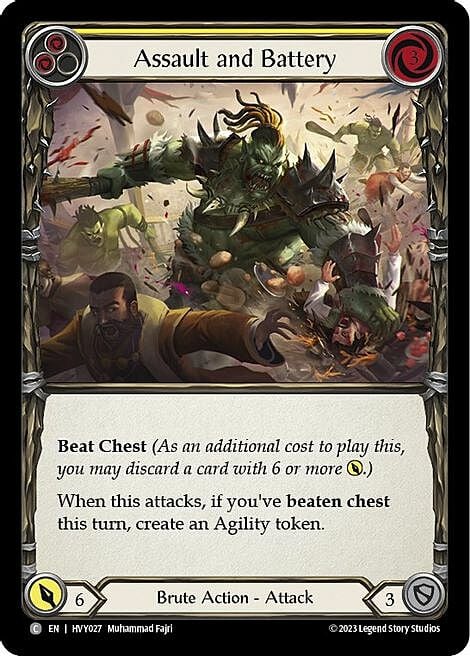 Aggressione Aggravata - Giallo Card Front