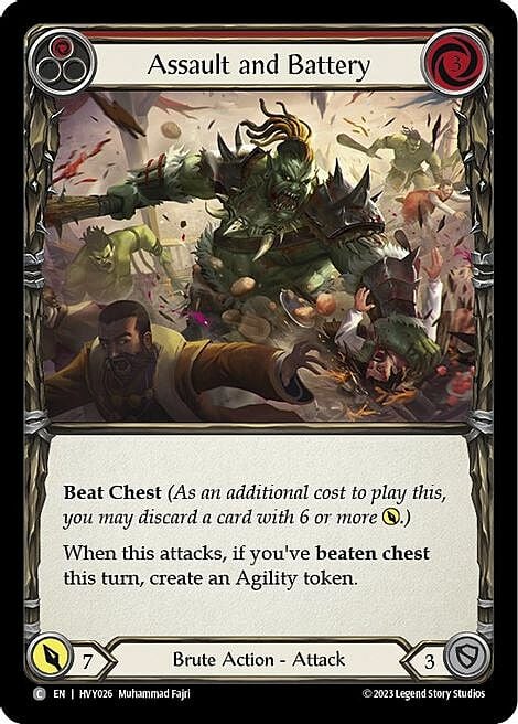 Aggressione Aggravata - Rosso Card Front