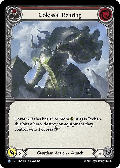 Colossal Bearing Card Front