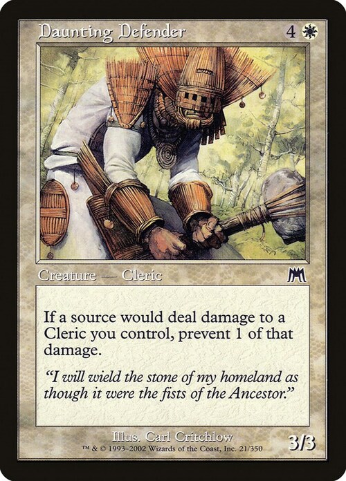 Daunting Defender Card Front