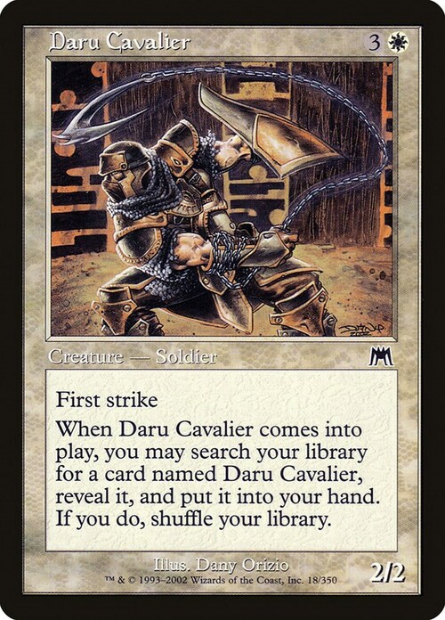 Cavaliere Daru Card Front