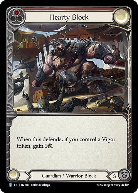 Hearty Block Card Front