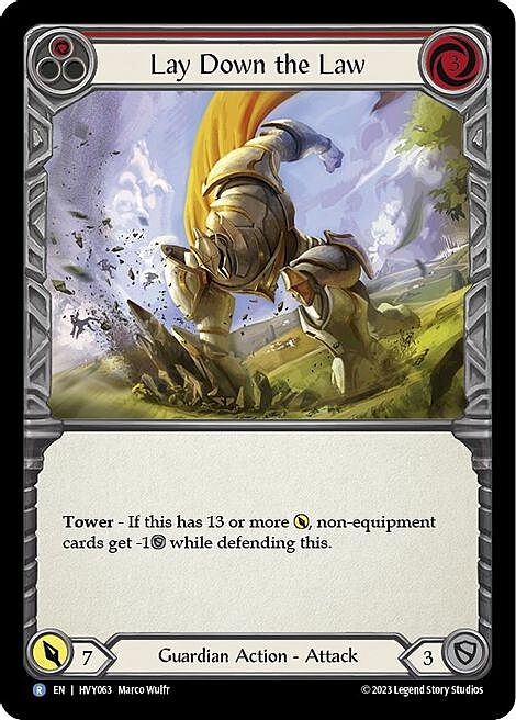 Lay Down the Law Card Front