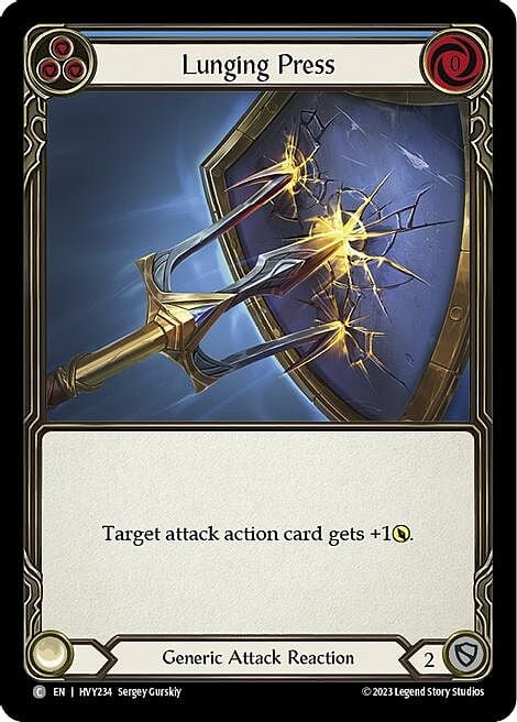 Lunging Press Card Front