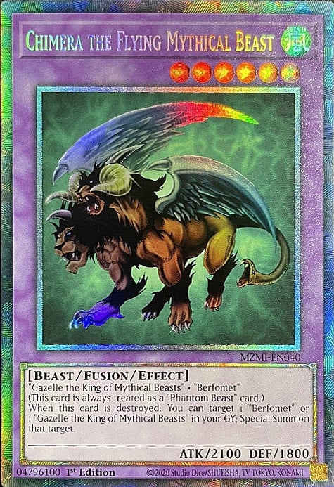 Chimera the Flying Mythical Beast Card Front
