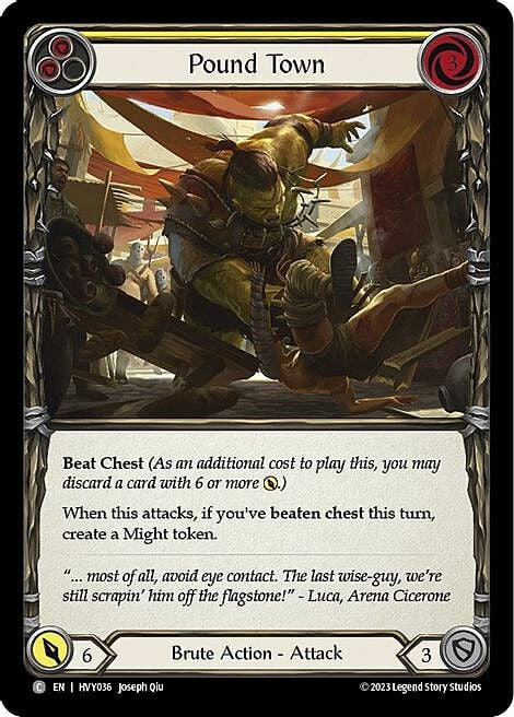 Pound Town - Yellow Card Front