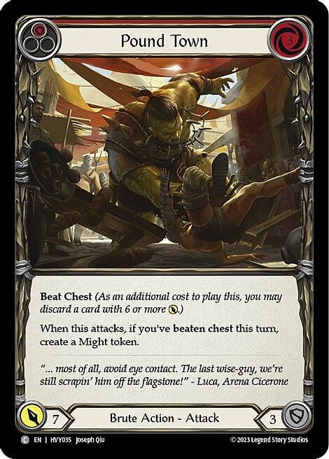 Pound Town - Red Card Front