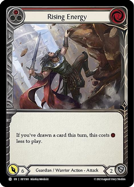 Rising Energy - Red Card Front