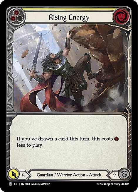 Rising Energy - Yellow Card Front