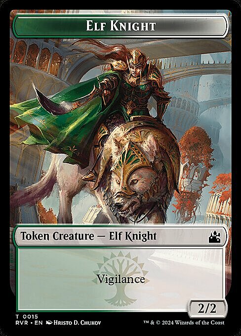 Domri Rade Emblem // Elf Knight Card Front