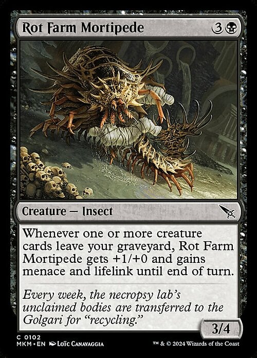 Rot Farm Mortipede Card Front