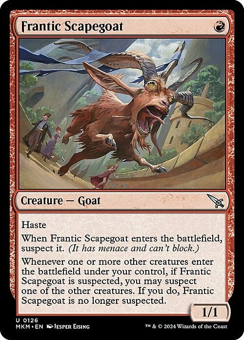 Frantic Scapegoat Card Front