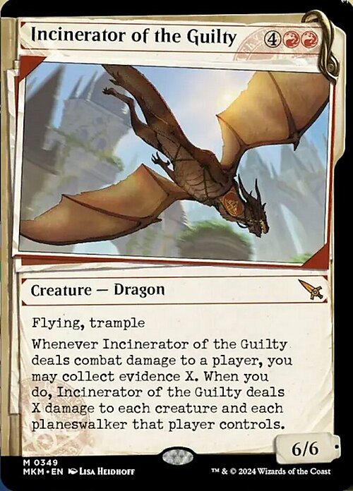Incinerator of the Guilty Card Front