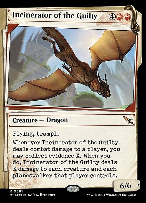 Incinerator of the Guilty Card Front