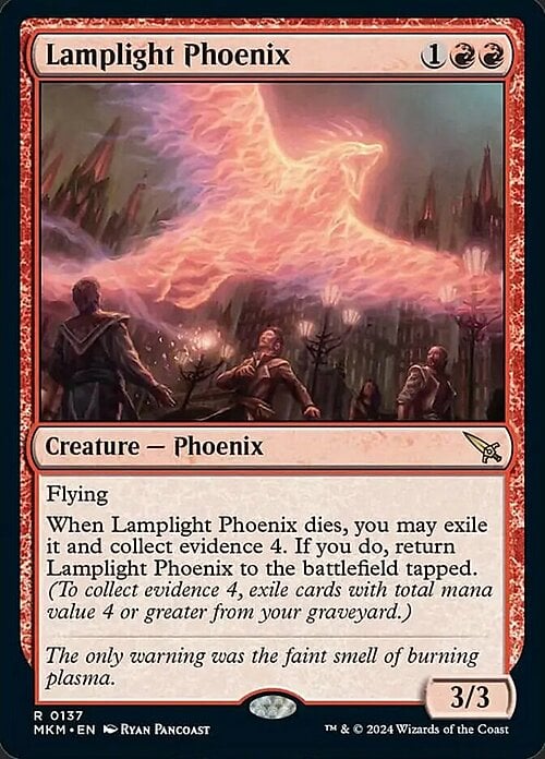Lamplight Phoenix Card Front