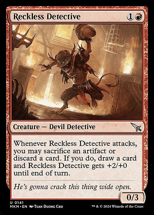 Reckless Detective Card Front