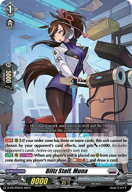 Blitz Staff, Muna Card Front