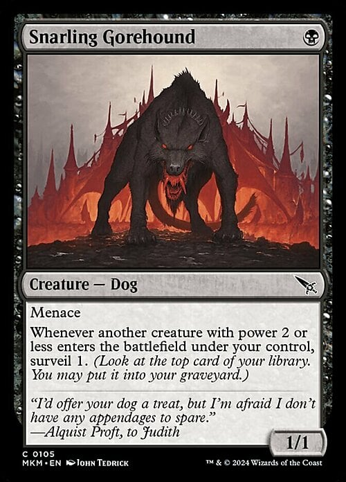 Snarling Gorehound Card Front